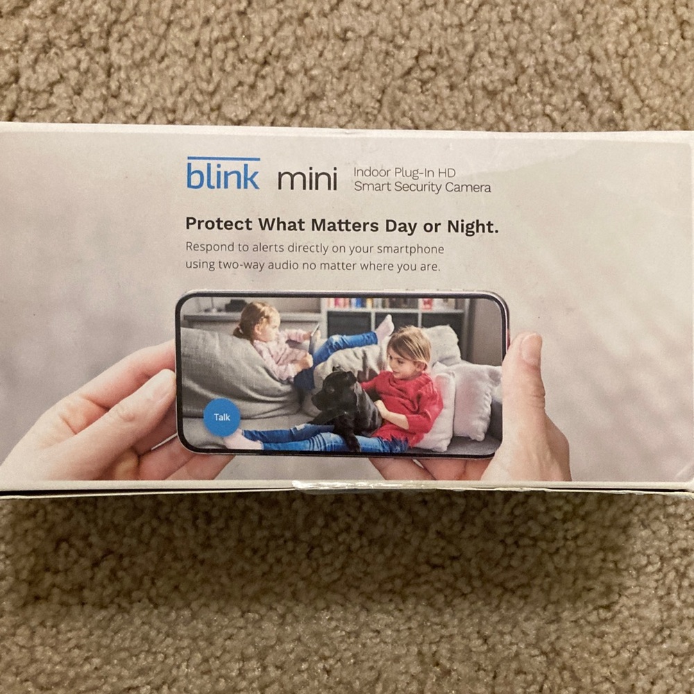 Blink Mini Indoor Plug-In HD Smart Security Camera